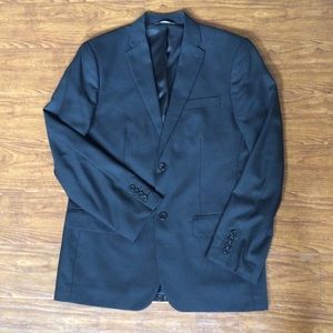 Men’s Perry Ellis black two button suit jacket